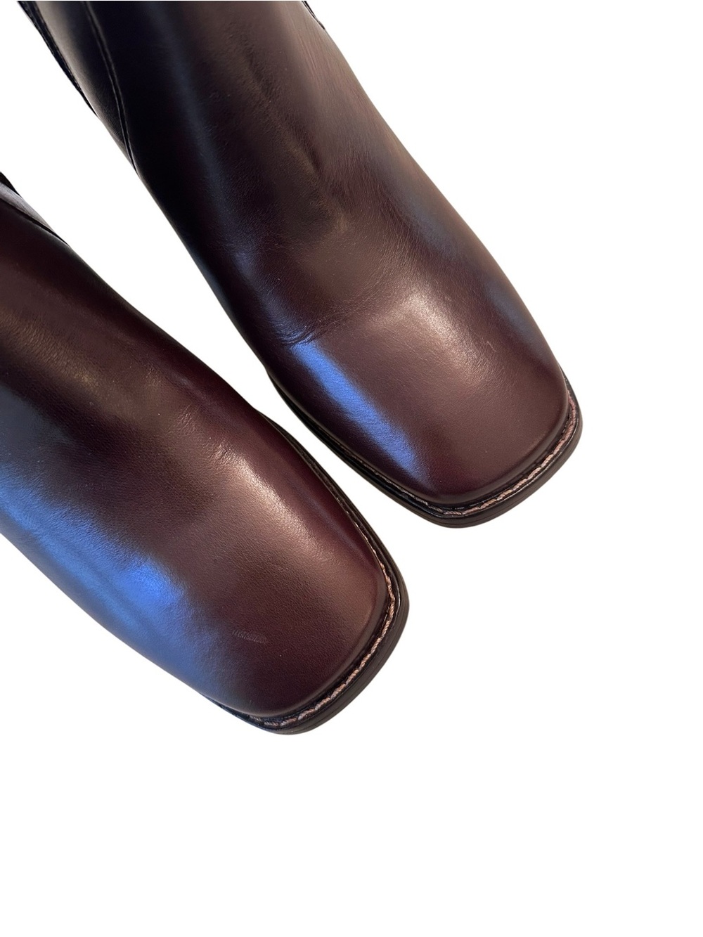 Tahari Chocolate Brown Leather Joni Boots - Picture 3 of 11